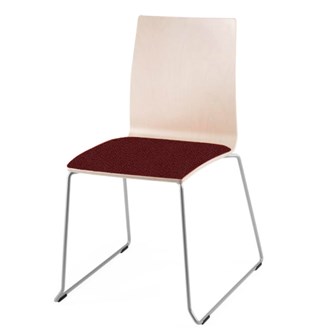 Seneo -tuoli, kehäjalka, verhoiltu istuin, ik 46 cm