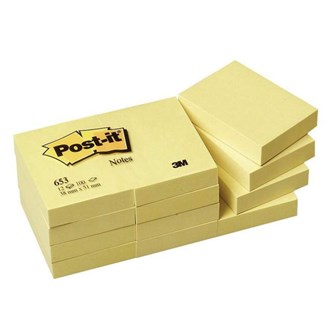 Viestilappu Post-it, 38x51 mm, 12 npp