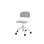 Matte tuoli, ik 45-56 cm, korkea ristikko, iso istuin, hopea runko