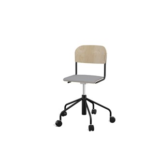 Matte BX tuoli, ik 45-56 cm, korkea ristikko, pieni istuin, musta runko