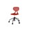 Poly BX tuoli, large, ik 46-57 cm, korkea ristikko, pyörillä, musta runko