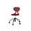 Poly BX tuoli, large, ik 46-57 cm, korkea ristikko, pyörillä, musta runko