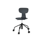 Take BX tuoli, large, ik 46-57 cm, korkea ristikko, pyörillä, musta runko
