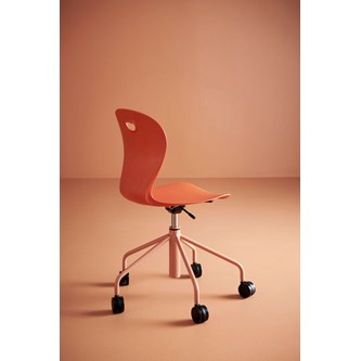 Karoline tuoli, large, ik 46-57 cm, korkea ristikko, pyörillä, hopea runko