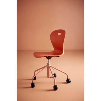 Karoline tuoli, large, ik 46-57 cm, korkea ristikko, pyörillä, hopea runko