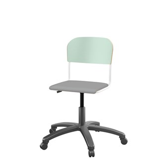 Matte FSC BX -tuoli kaasujousella, pieni istuin, valkoinen runko