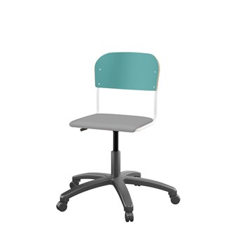 Matte FSC BX -tuoli kaasujousella, pieni istuin, valkoinen runko