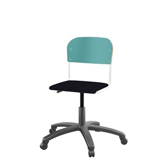 Matte FSC BX -tuoli kaasujousella, pieni istuin, valkoinen runko