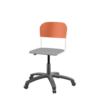 Matte FSC BX -tuoli kaasujousella, pieni istuin, valkoinen runko