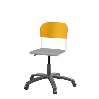 Matte FSC BX -tuoli kaasujousella, pieni istuin, valkoinen runko