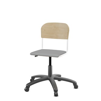 Matte FSC BX -tuoli kaasujousella, pieni istuin, valkoinen runko