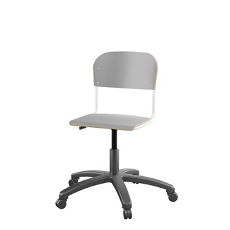 Matte FSC BX -tuoli kaasujousella, pieni istuin, valkoinen runko