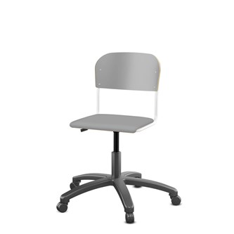 Matte FSC BX -tuoli kaasujousella, pieni istuin, valkoinen runko