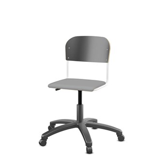 Matte FSC BX -tuoli kaasujousella, pieni istuin, valkoinen runko