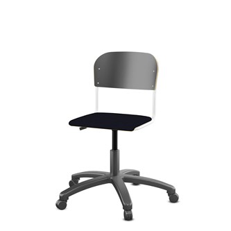 Matte FSC BX -tuoli kaasujousella, pieni istuin, valkoinen runko