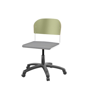 Matte FSC BX -tuoli kaasujousella, iso istuin, valkoinen runko