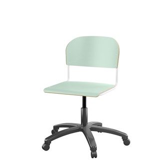 Matte FSC BX -tuoli kaasujousella, iso istuin, valkoinen runko