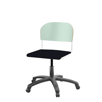 Matte FSC BX -tuoli kaasujousella, iso istuin, valkoinen runko