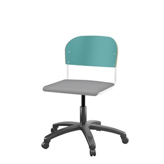 Matte FSC BX -tuoli kaasujousella, iso istuin, valkoinen runko