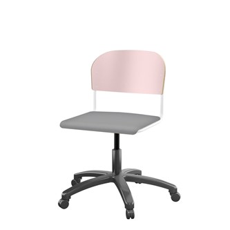 Matte FSC BX -tuoli kaasujousella, iso istuin, valkoinen runko