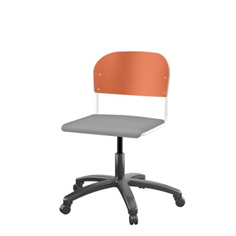 Matte FSC BX -tuoli kaasujousella, iso istuin, valkoinen runko