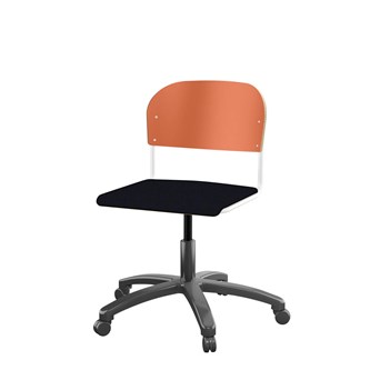 Matte FSC BX -tuoli kaasujousella, iso istuin, valkoinen runko