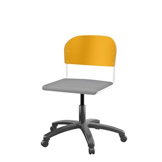 Matte FSC BX -tuoli kaasujousella, iso istuin, valkoinen runko