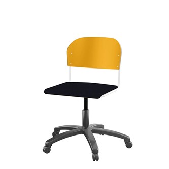 Matte FSC BX -tuoli kaasujousella, iso istuin, valkoinen runko