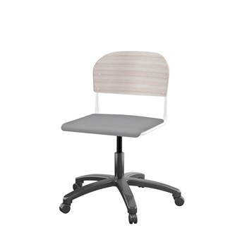 Matte FSC BX -tuoli kaasujousella, iso istuin, valkoinen runko