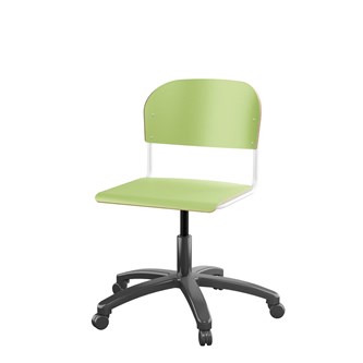 Matte FSC BX -tuoli kaasujousella, iso istuin, valkoinen runko