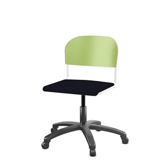 Matte FSC BX -tuoli kaasujousella, iso istuin, valkoinen runko