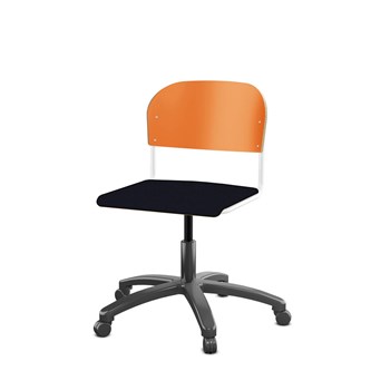 Matte FSC BX -tuoli kaasujousella, iso istuin, valkoinen runko