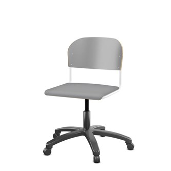 Matte FSC BX -tuoli kaasujousella, iso istuin, valkoinen runko