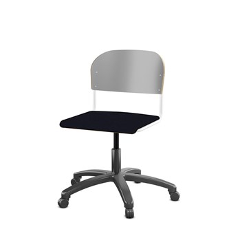 Matte FSC BX -tuoli kaasujousella, iso istuin, valkoinen runko