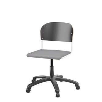 Matte FSC BX -tuoli kaasujousella, iso istuin, valkoinen runko