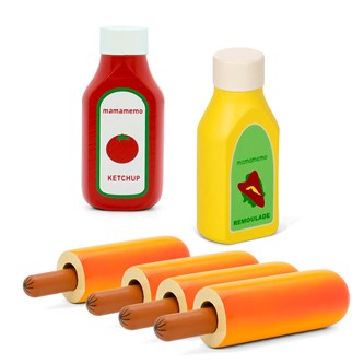 Hotdogit ja kastikkeet