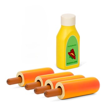 Hotdogit ja kastikkeet