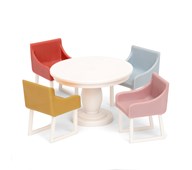 Lundby nukkekodin kalusteet, ruokailutila