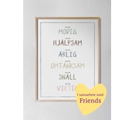 Kunskapstavlan® Jag är -juliste, 30 x 40 cm