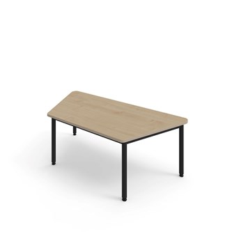 12:38 FSC BX Pöytä HT, puolisuunnikas 160x80 cm, musta jalusta
