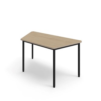 12:38 FSC BX Pöytä HT, puolisuunnikas 160x80 cm, musta jalusta
