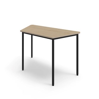 12:38 FSC BX Pöytä HT, puolisuunnikas 160x80 cm, musta jalusta