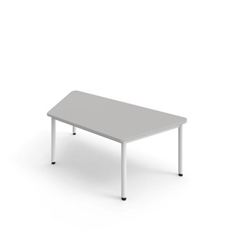12:38 FSC BX Pöytä HT, puolisuunnikas 160x80 cm, valkoinen jalusta