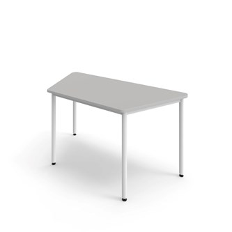 12:38 FSC BX Pöytä HT, puolisuunnikas 160x80 cm, valkoinen jalusta
