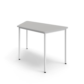 12:38 FSC BX Pöytä HT, puolisuunnikas 160x80 cm, valkoinen jalusta