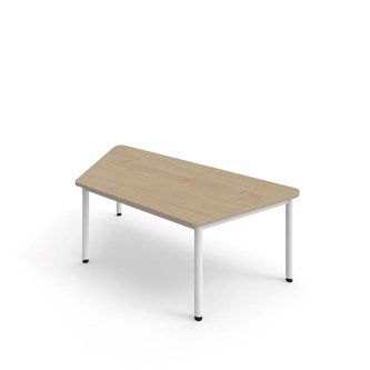 12:38 FSC BX Pöytä HT, puolisuunnikas 160x80 cm, valkoinen jalusta