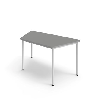 12:38 FSC BX Pöytä HT, puolisuunnikas 160x80 cm, valkoinen jalusta