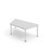 12:38 BX Pöytä HT, puolisuunnikas 140x70 cm, valkoinen jalusta