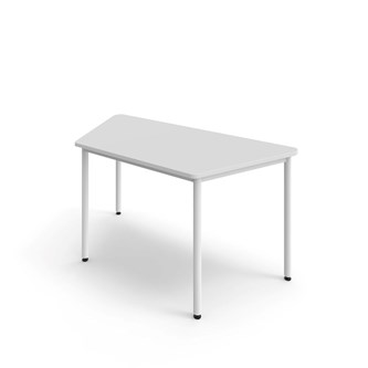 12:38 FSC BX Pöytä HT, puolisuunnikas 160x80 cm, valkoinen jalusta