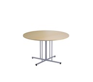 12:38 FSC BX pöytä HT Ø 120 cm, hopea pilarijalusta